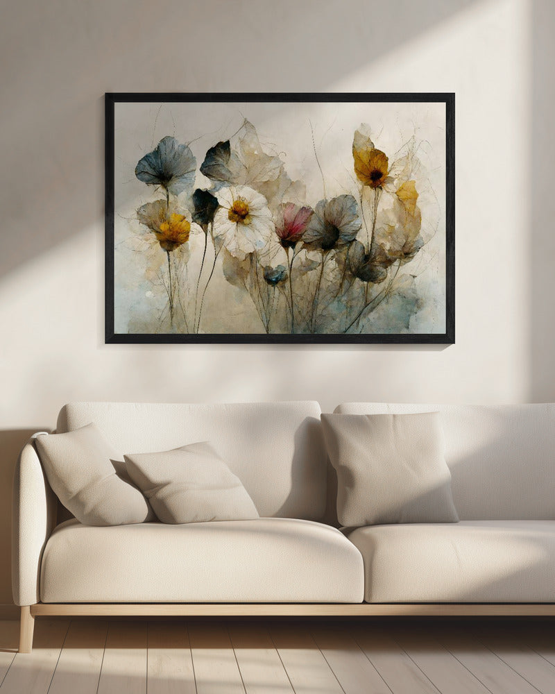 Dry Flower Bouquet - Poster / Art Print - interiör