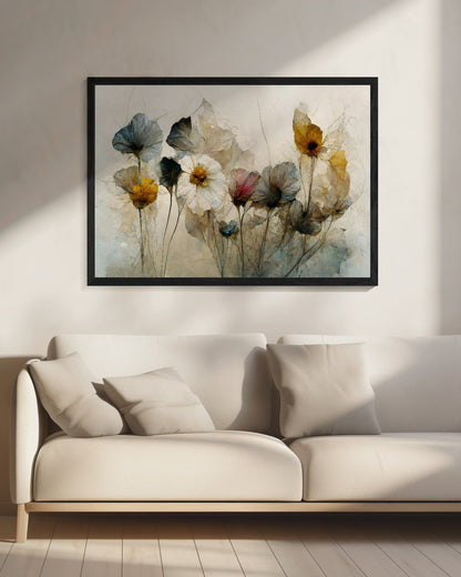 Dry Flower Bouquet - Poster / Art Print - interiör
