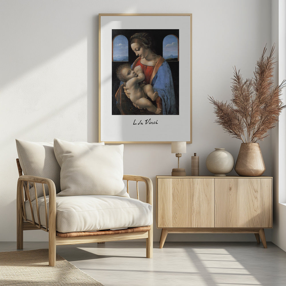 Madonna Litta (mid 1490s) - Poster / Art Print - interiör