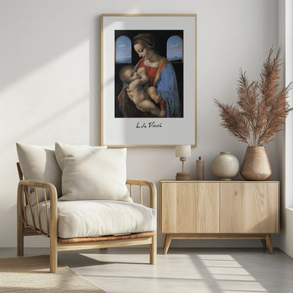 Madonna Litta (mid 1490s) - Poster / Art Print - interiör