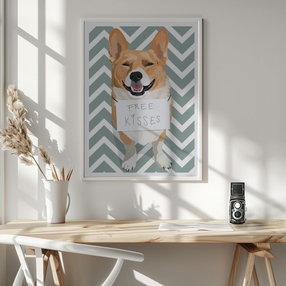 Free Kisses - Poster / Art Print - interiör