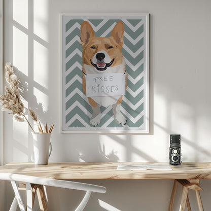 Free Kisses - Poster / Art Print - interiör