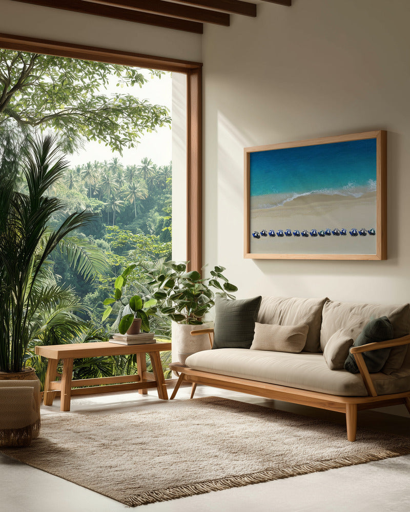 On the beach - Poster / Art Print - interiör