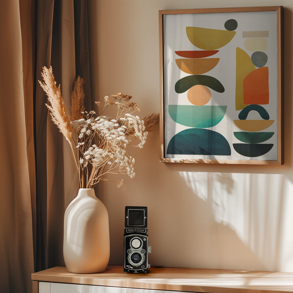Geometric Harmony - Poster / Art Print - interiör
