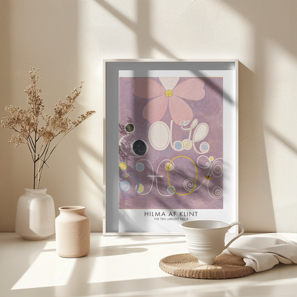 The Ten Largest No.5 Poster - Poster / Art Print - interiör