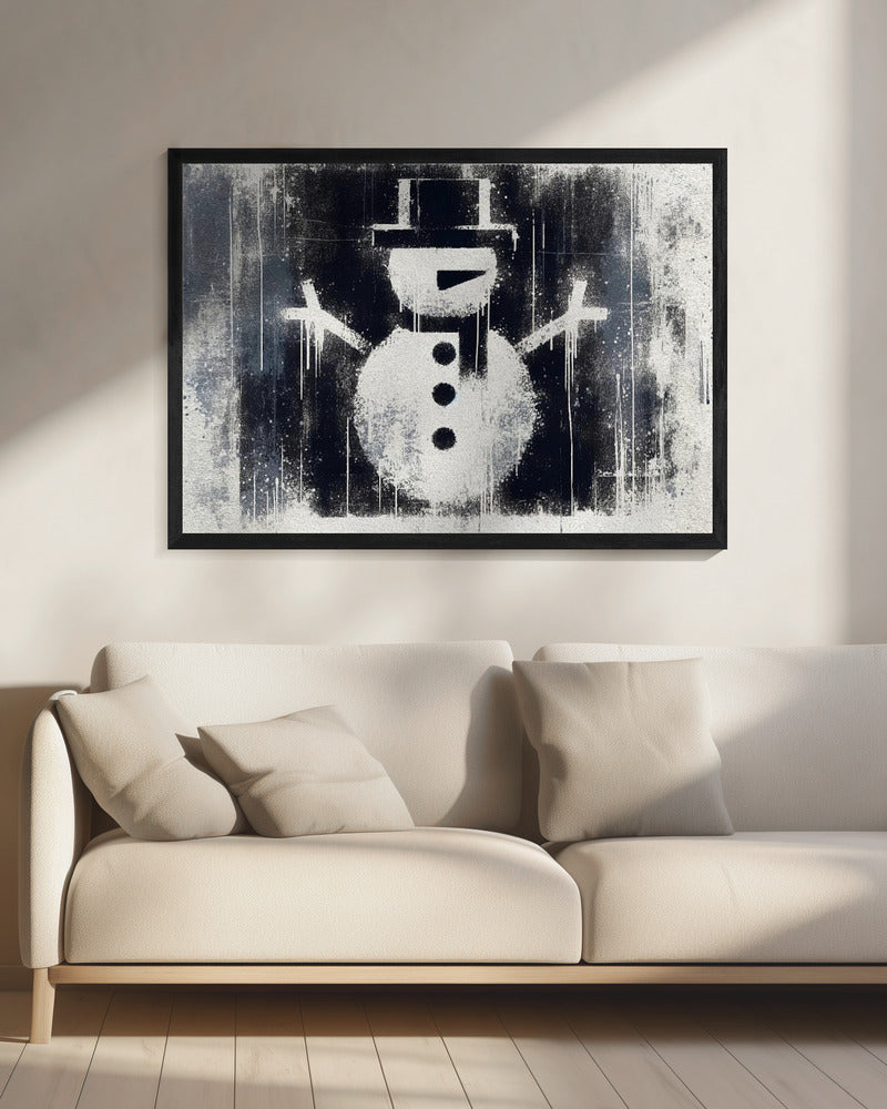 Snowman - Poster / Art Print - interiör