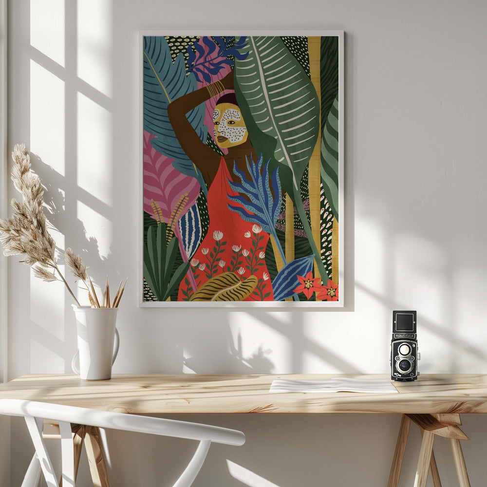 Mask - Poster / Art Print - interiör