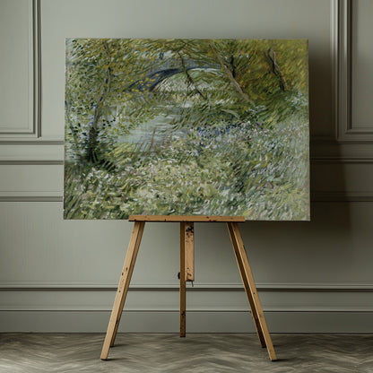Vincent Van Gogh's River Bank In Springtime (1887) - Poster / Art Print - interiör