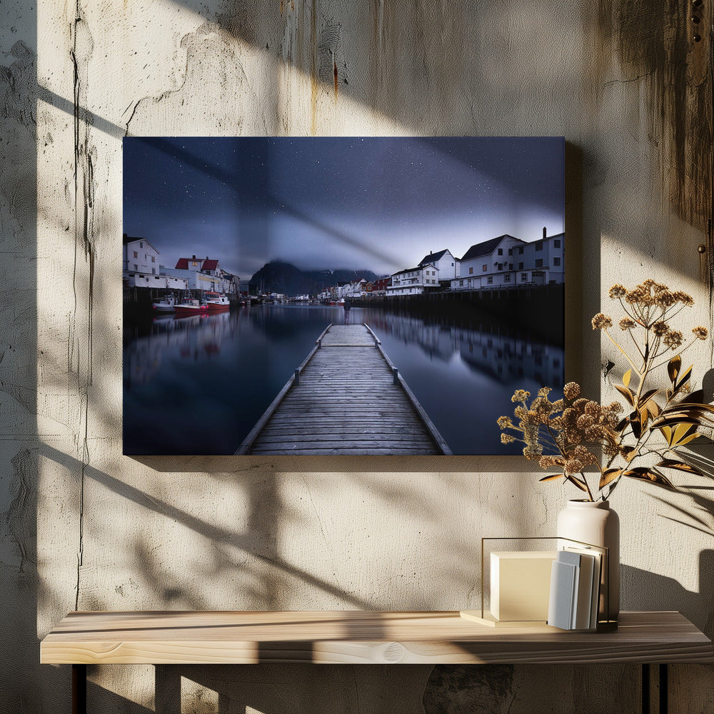When the Night Comes Falling from the Sky - Poster / Art Print - interiör