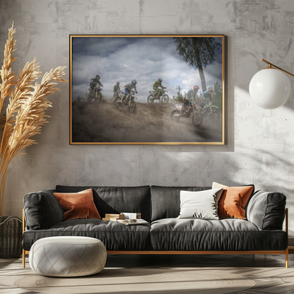 Swedish Championships in motocross 2016 - Poster / Art Print - interiör