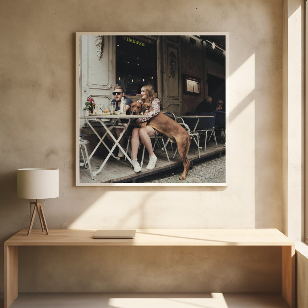 me, you and the dog - Poster / Art Print - interiör
