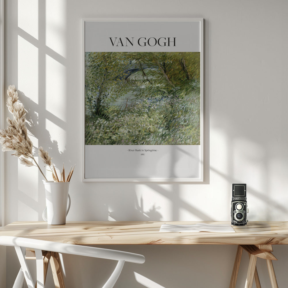 River Bank In Springtime (1887) - Poster / Art Print - interiör