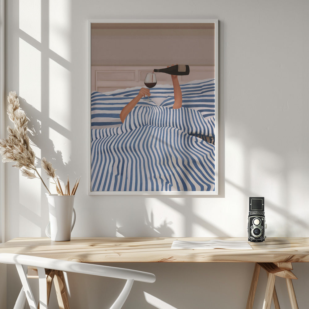 Morning Wine 3 - Poster / Art Print - interiör