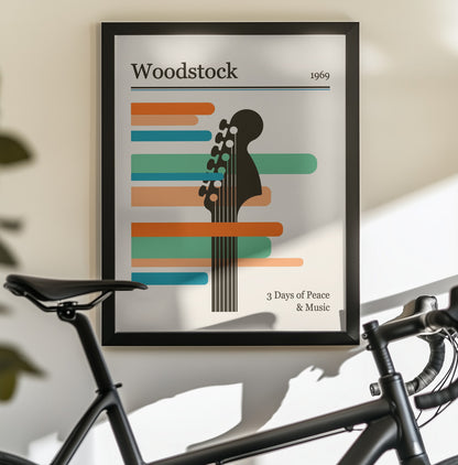 Woodstock Festival - Poster / Art Print - interiör
