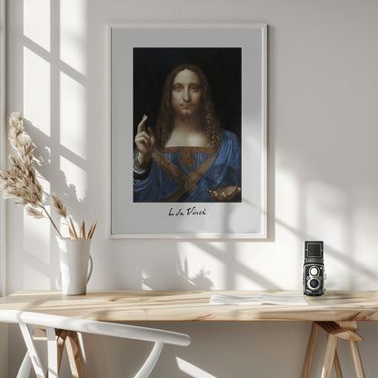 Salvator Mundi (circa 1500) - Poster / Art Print - interiör