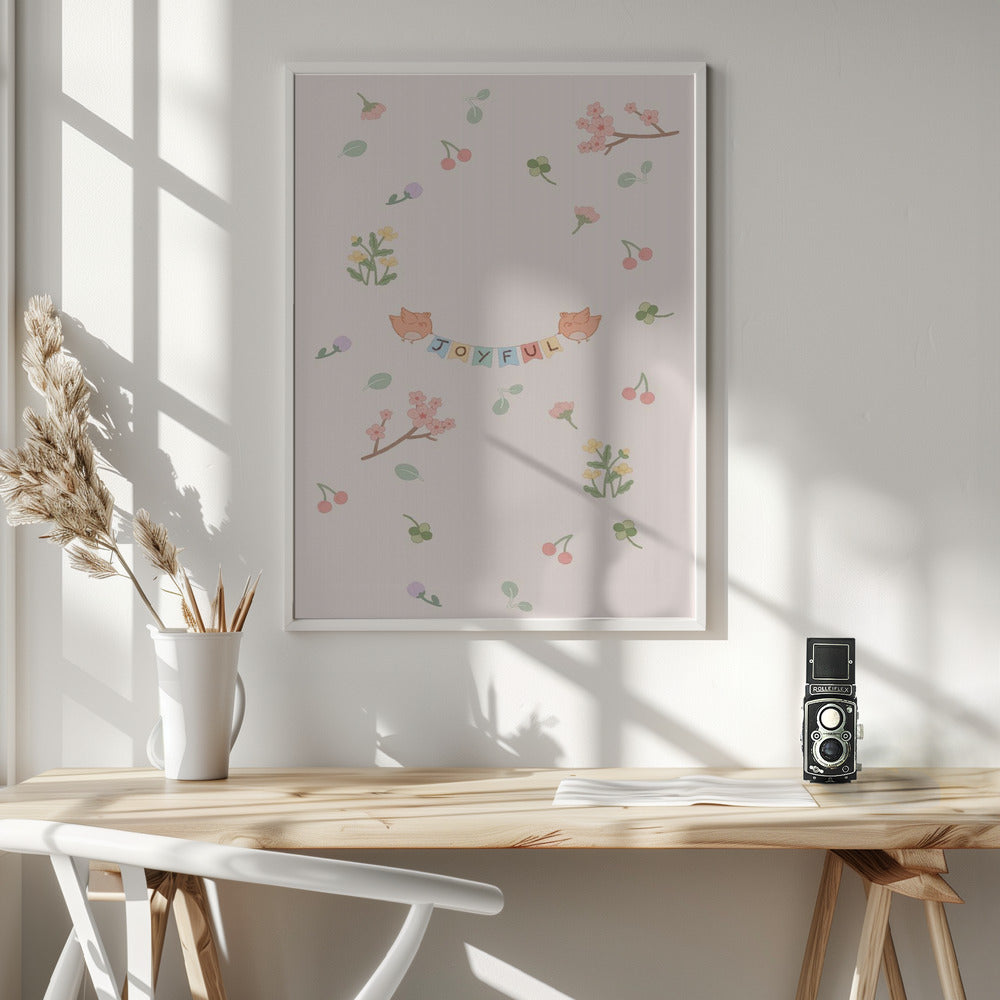 Falling in spring - Poster / Art Print - interiör