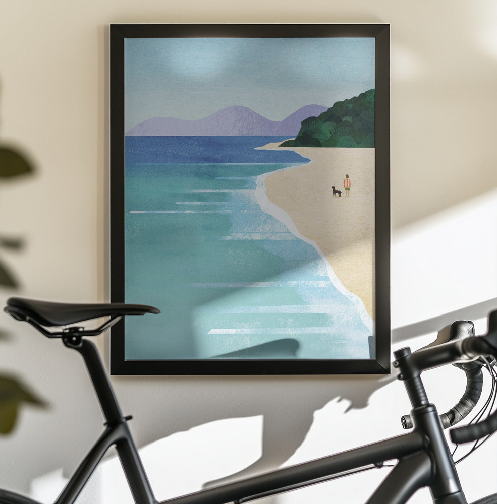 Beach Girl iii - Poster / Art Print - interiör