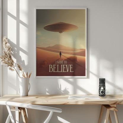 I Want To Believe - Poster / Art Print - interiör