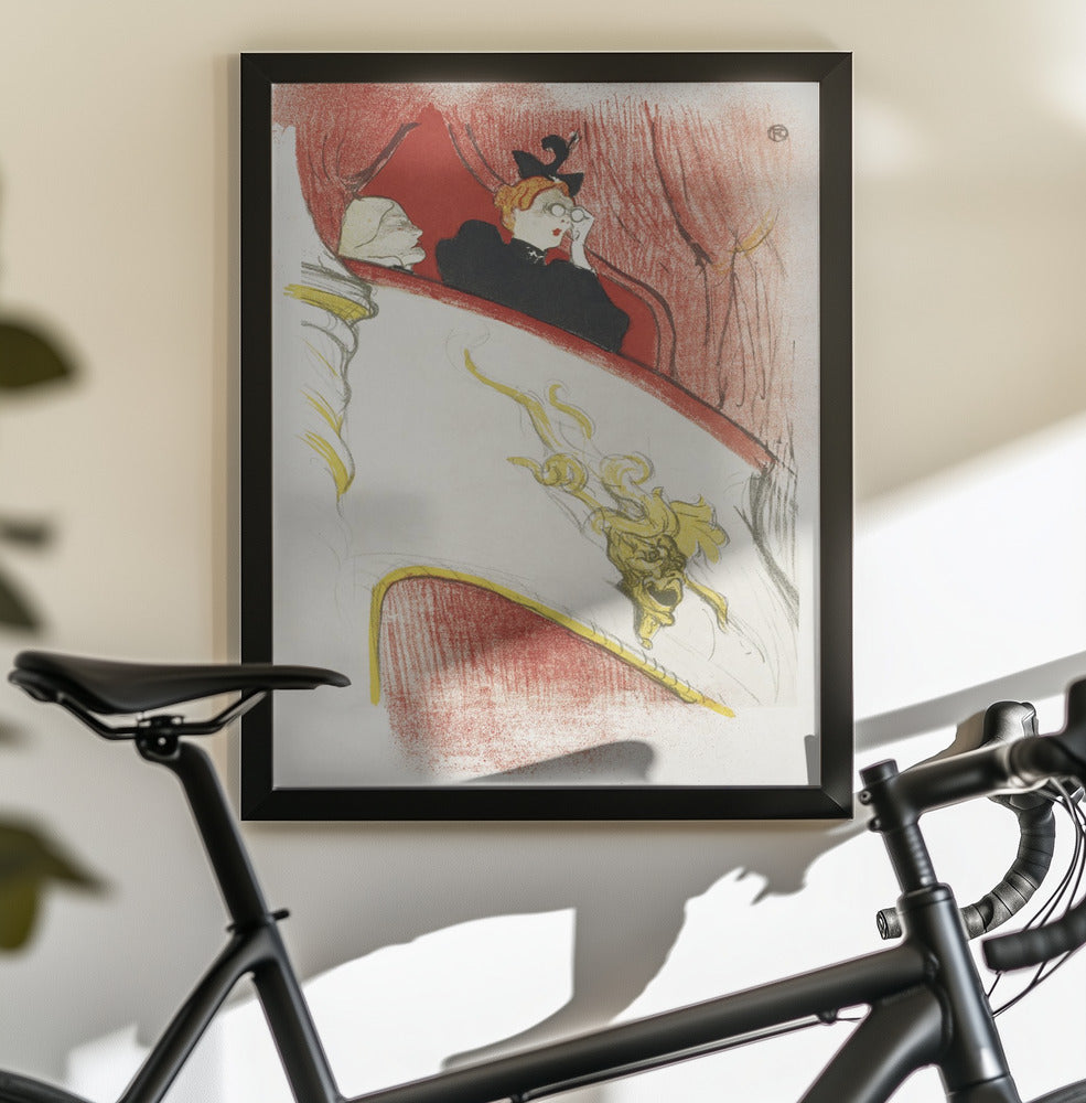 Balcony With a Gilded Grotesque Mask (1894) - Poster / Art Print - interiör