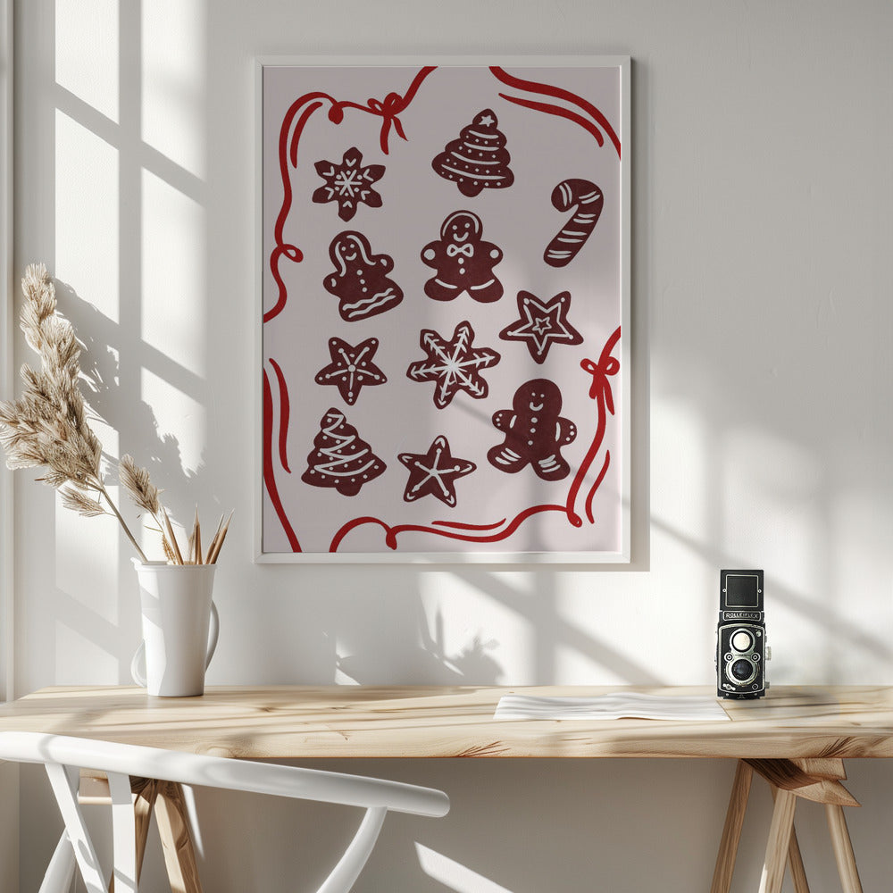 Gingerbread Cookies - Poster / Art Print - interiör