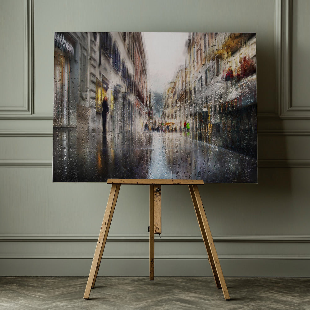 After the rain in the alleys of Rome - Poster / Art Print - interiör