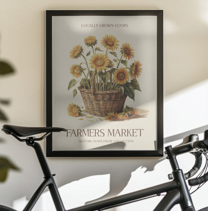 Farmers Market Sunflower - Poster / Art Print - interiör