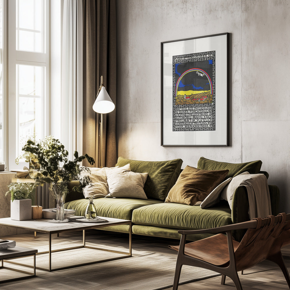 Mac Bull From Philadelphia In His Frightful Loop the Loop Ride In His Car - Poster / Art Print - interiör