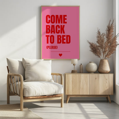 Come Back to Bed - Poster / Art Print - interiör