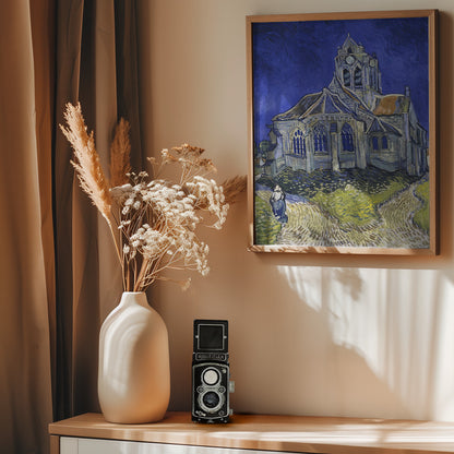 Vincent Van Gogh's the Church At Auvers (1890) - Poster / Art Print - interiör
