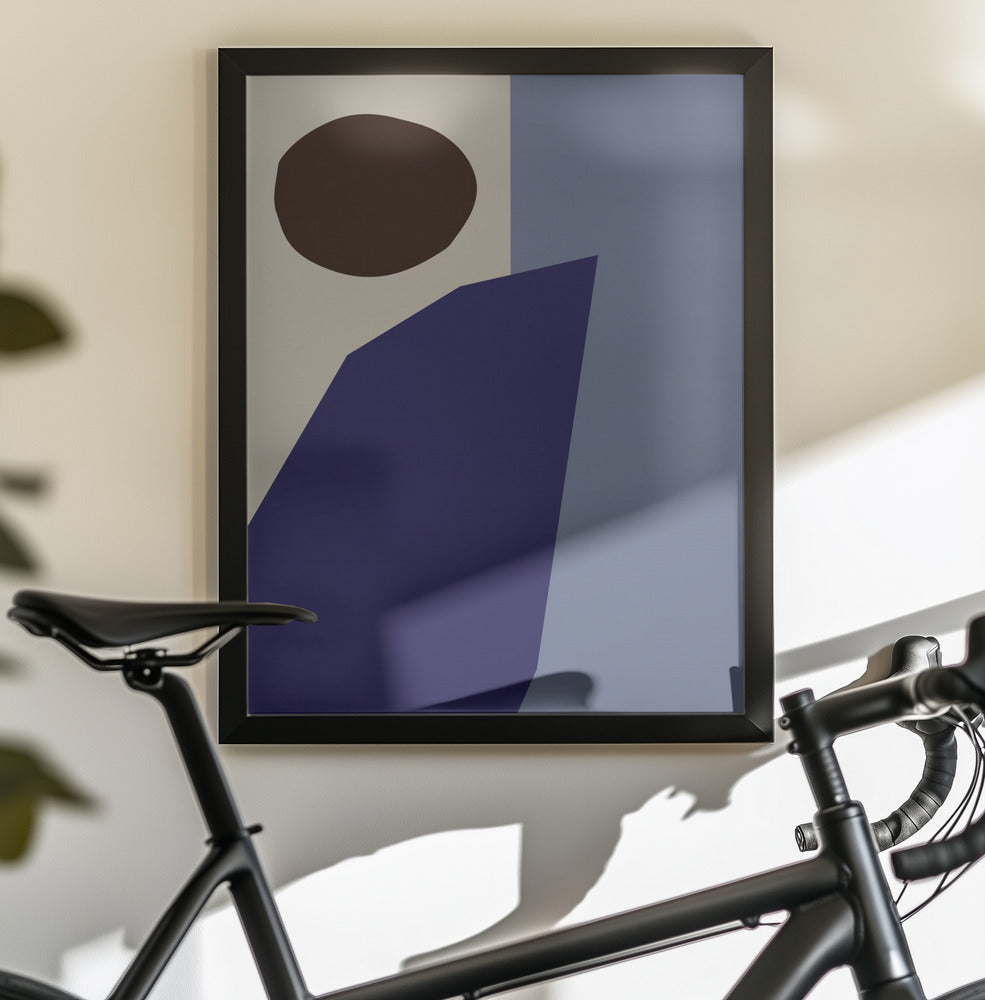 Color Blocks 02 Blue - Poster / Art Print - interiör