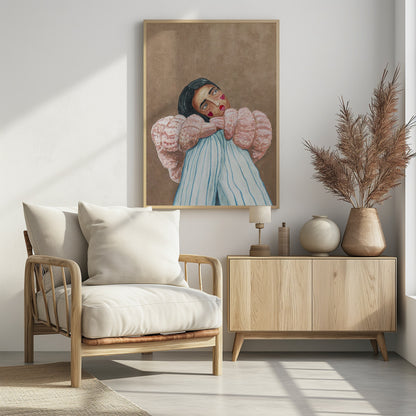Dreaming girl - Poster / Art Print - interiör