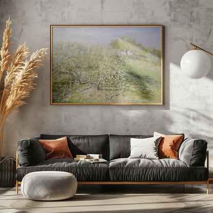 Spring (fruit Trees In Bloom) (1873) By Claude Monet - Poster / Art Print - interiör