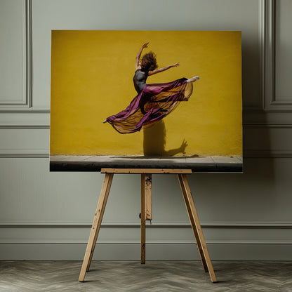 Ballet dancer jumping - Poster / Art Print - interiör