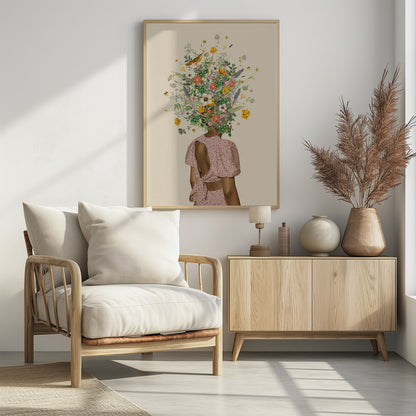 Wildflower bouquet - Poster / Art Print - interiör