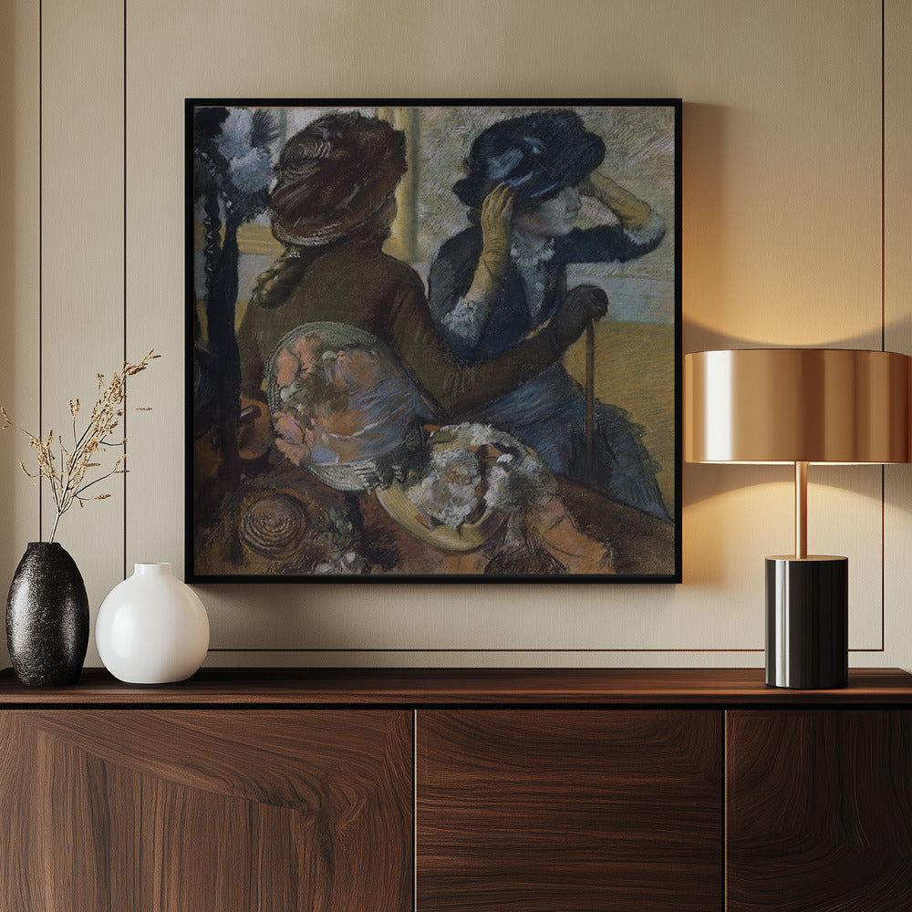 At the Milliner's - Poster / Art Print - interiör