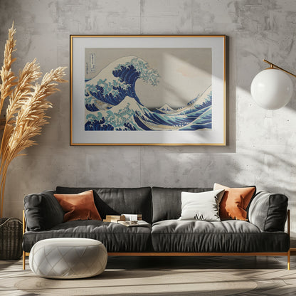 The wave - Kanazawa Oki Nami Ura - Poster / Art Print - interiör