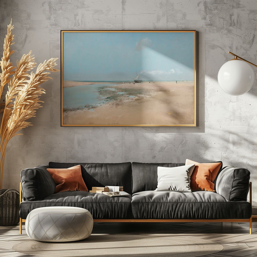 Beach At Low Tide - Poster / Art Print - interiör