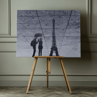 Under the Rain in Paris - Poster / Art Print - interiör