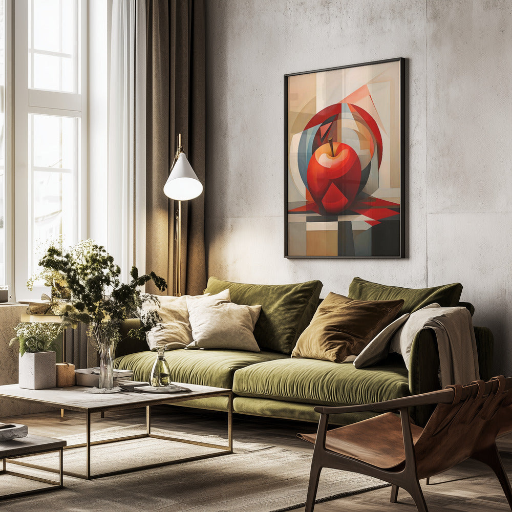 The Abstract Apple - Poster / Art Print - interiör