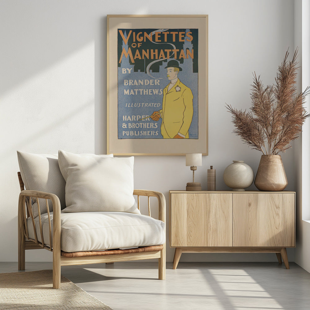 Vignettes of Manhattan (1895) - Poster / Art Print - interiör