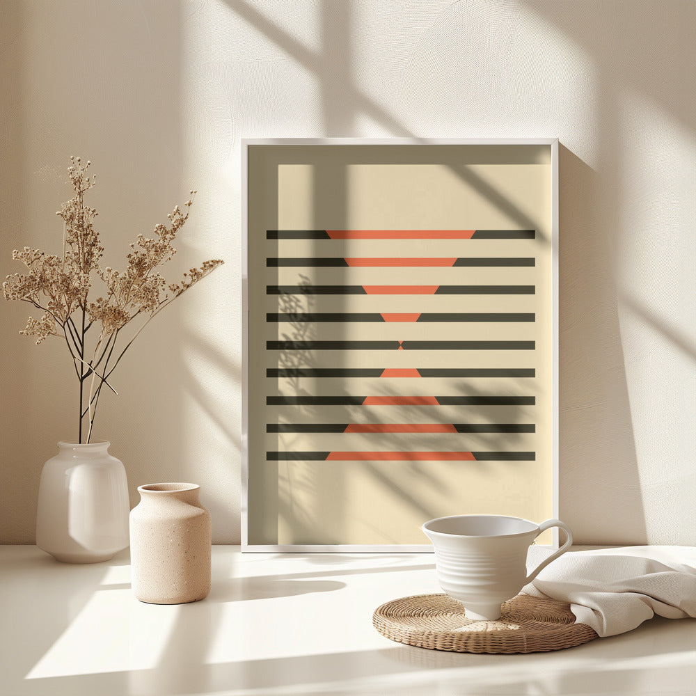Faded Geometric #1 - Poster / Art Print - interiör