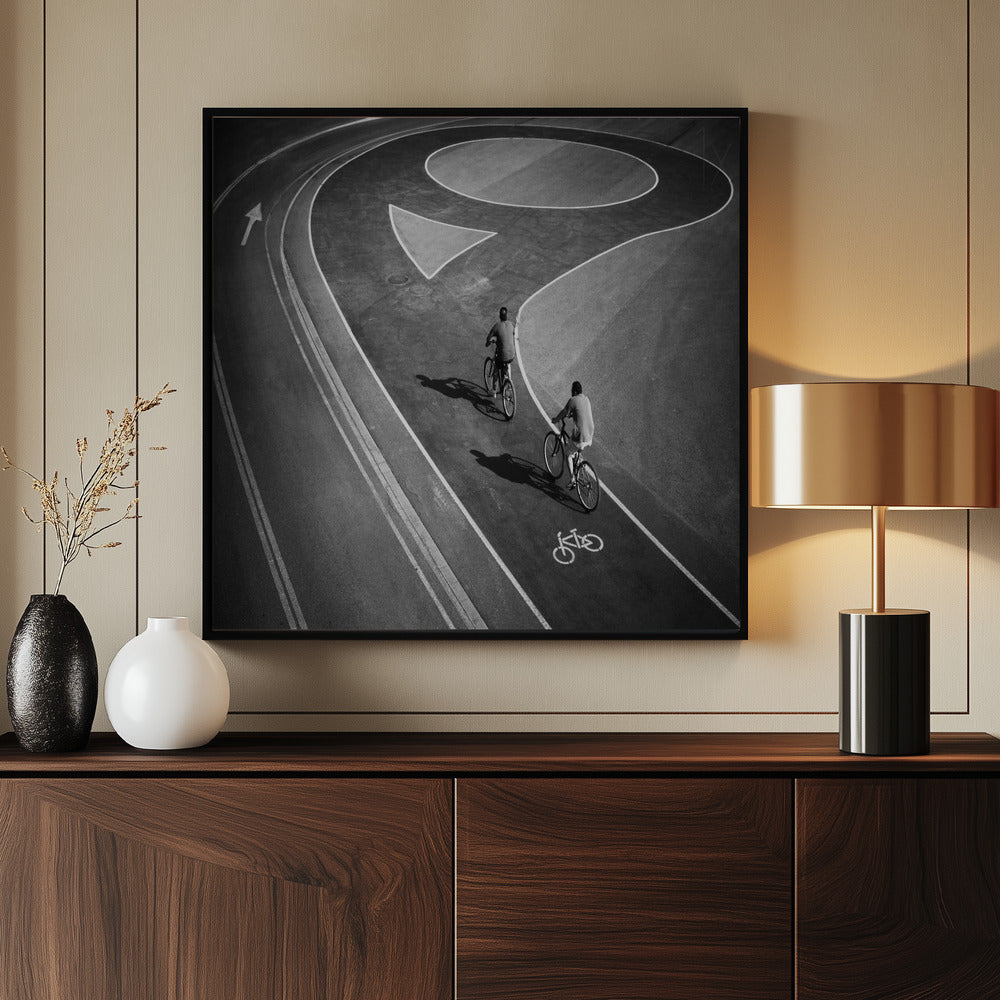 Cycling tour - Poster / Art Print - interiör