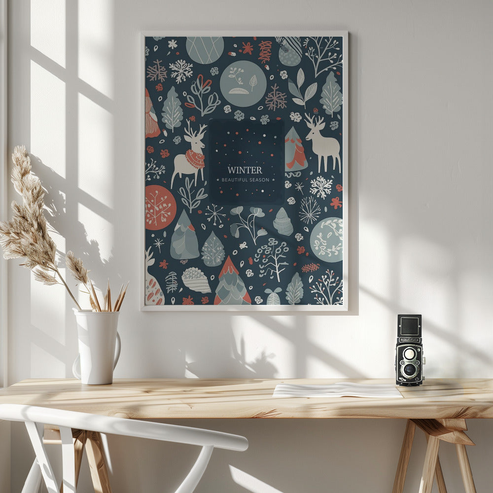 Winter Beautiful Season - Poster / Art Print - interiör