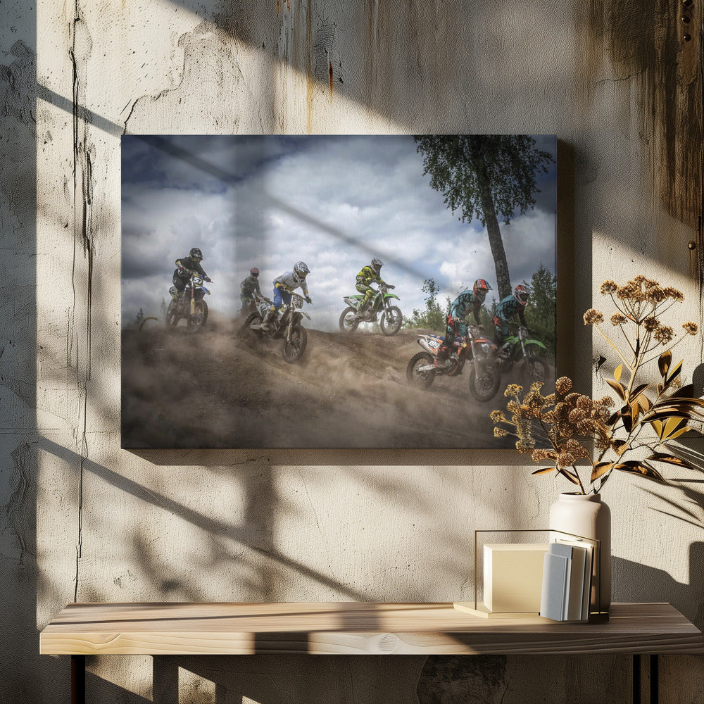Swedish Championships in motocross 2016 - Poster / Art Print - interiör