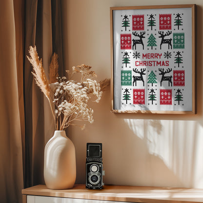 Merry Christmas - Poster / Art Print - interiör
