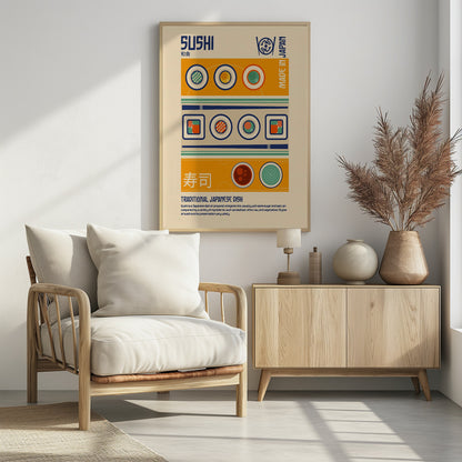Sushi Japanese Food Print - Poster / Art Print - interiör