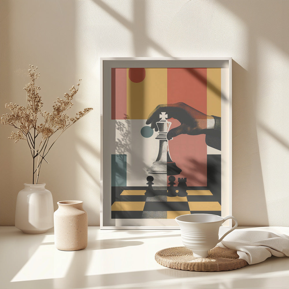 The Chess Player - Poster / Art Print - interiör