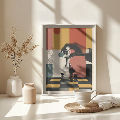 The Chess Player - Poster / Art Print - interiör