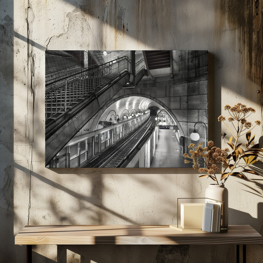 Metro - Paris - Poster / Art Print - interiör