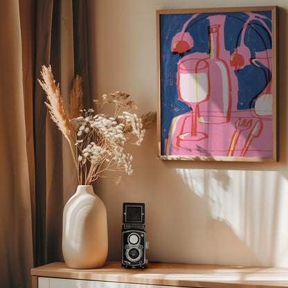 Neon Still Life No 4 - Poster / Art Print - interiör